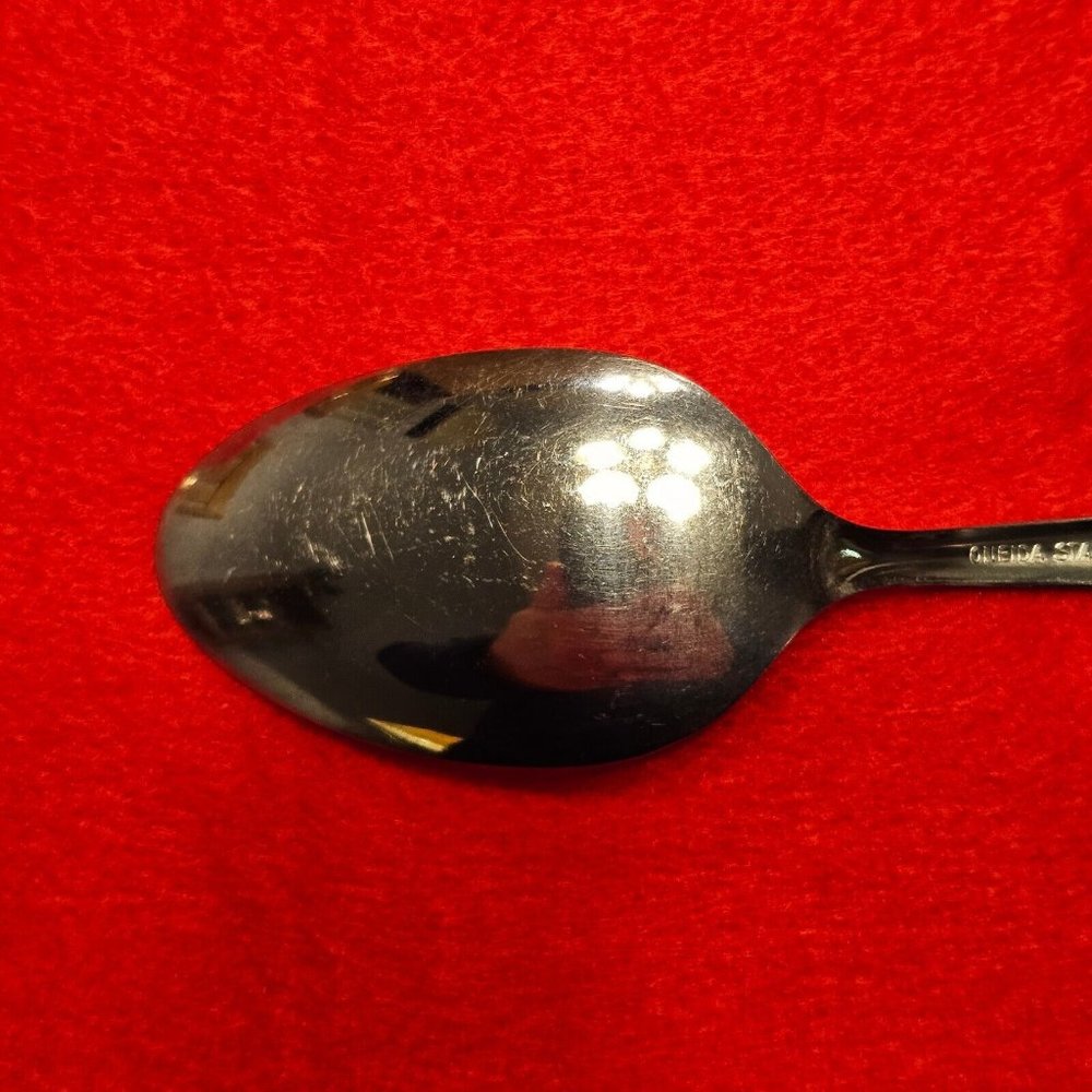 Oneida ROSEANNE Rose Petal Stainless Flatware Tablespoons Floral 7 1/4” Lot of 6 - Picture 9 of 10